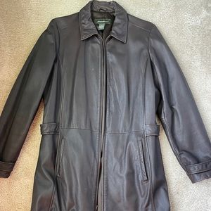 Women’s leather coat